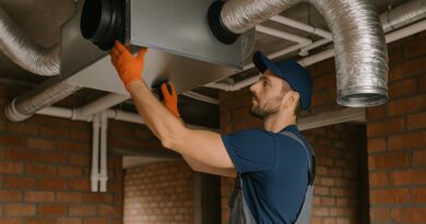 Montaż rekuperacji - wentylacji mechanicznej z odzyskiem ciepła.