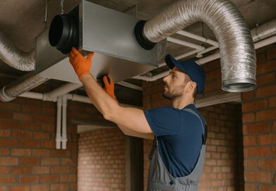 Montaż rekuperacji - wentylacji mechanicznej z odzyskiem ciepła.